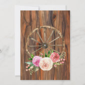 Stall Wood Lights Boots Pferdeverstärker Party Einladung (Rückseite)