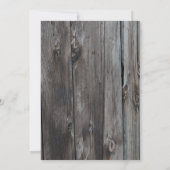 Stall Wood Sign Probe Dinner Party Einladung (Rückseite)