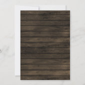 Stall Wood String Lights Sunflower Engagement Part Einladung (Rückseite)