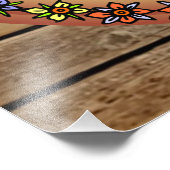 Stall-Zeichen ~ Hex-Zeichen ~ Rooster ~ Pine Conce Fotodruck (Ecke)