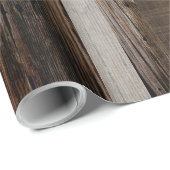 Stallbrett veredelt Holz Rustikales Holz Geschenkpapier (Rolleneckpunkt)