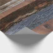 Stallbrett veredelt Holz Rustikales Holz Geschenkpapier (Ecke)