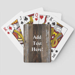 Stallbrett veredelt Holz Rustikales Holz Spielkarten