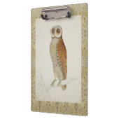 Stallbucht Uhu rustikale Vintage Naturvogel Illust Klemmbrett (Links)