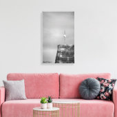 Stalldach mit Sturm im Hintergrund Canvas Print Leinwanddruck (Insitu (Wohnzimmer))