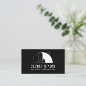 Ställe der Schwarzen Neuen Minimalistischen Archit Visitenkarte (Stehend Vorderseite)