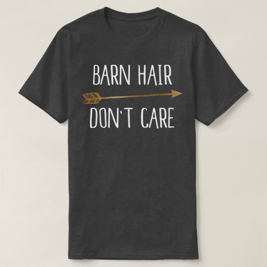 Stallhaar kümmern sich nicht um Pferde T-Shirt (Design vorne)