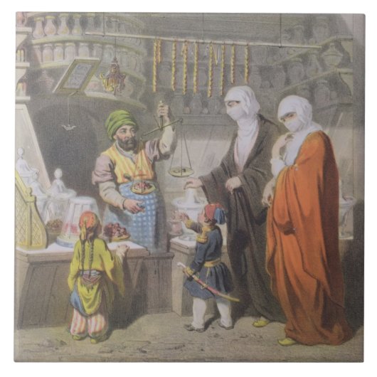 Stallholder, das gewürzte Zartheit beim Bazaa Fliese (Vorderseite)