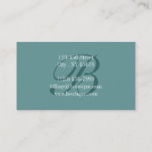 Stallholz Aqua-Seesterne-Muscheln Visitenkarte (Rückseite)