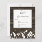 Stallholz Camping Rustikale Berge Hochzeiten Rsvp (Vorderseite)