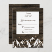 Stallholz Camping Rustikale Berge Hochzeiten Rsvp (Vorne/Hinten)
