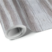 Stallholz Graue schwarze Streifen Geschenkpapier (Rolleneckpunkt)