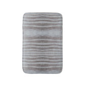 Stallholz Graue schwarze Streifenmatte Badematte (Vorderseite Vertikal)