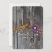 Stallholz-Hufeisen Einladung (Rückseite)