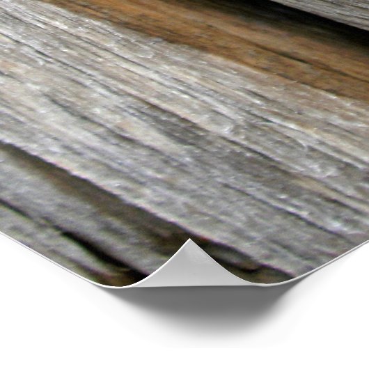 Stallholz mit gekrönten Nägeln Poster (Ecke)