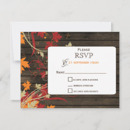 Stallholz Rustikale Herbstlaube Hochzeit rsvp
