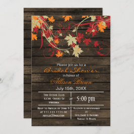 Stallholz rustikales Brautparty Einladung