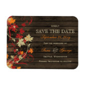 Stallholz Rustische Herbstlaube Hochzeit speichern Magnet (Horizontal)