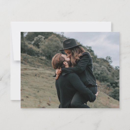 Stallholz Sonnenblumen Foto Ändern Sie das Datum R Save The Date (Rückseite)