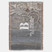 Stallholz Spitzen Western Land Mr und mrs Decke (Vorderseite Vertikal)