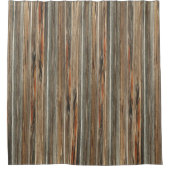 Stallholzdruckmaschine Rustikaler Western Dusche Duschvorhang (Vorderseite)