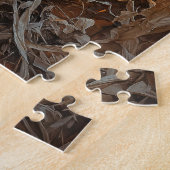 Stallhuhn auf Pumkin Herbst Puzzle (Seite)