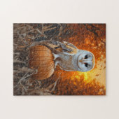 Stallhuhn auf Pumkin Herbst Puzzle (Horizontal)