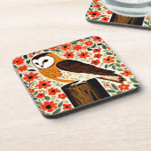 Stallhuhn Getränkeuntersetzer (Linke Seite)