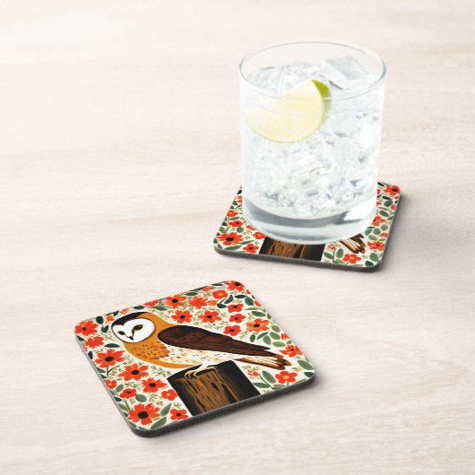 Stallhuhn Getränkeuntersetzer (Rechte Seite)