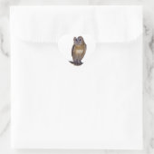 Stallhuhn Herz-Aufkleber (Tasche)