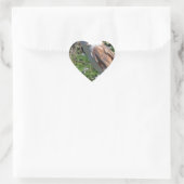 Stallhuhn Herz-Aufkleber (Tasche)