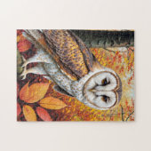 Stallhuhn im Herbstwald Puzzle (Horizontal)