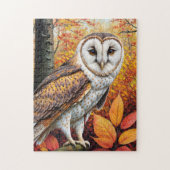 Stallhuhn im Herbstwald Puzzle (Vertikal)