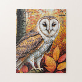 Stallhuhn im Herbstwald Puzzle