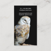 Stallhuhn im schwarzen Hintergrund Visitenkarte (Rückseite)