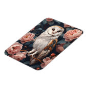 Stallhuhn in rosa Rosen flexibel Magnet (Linke Seite)
