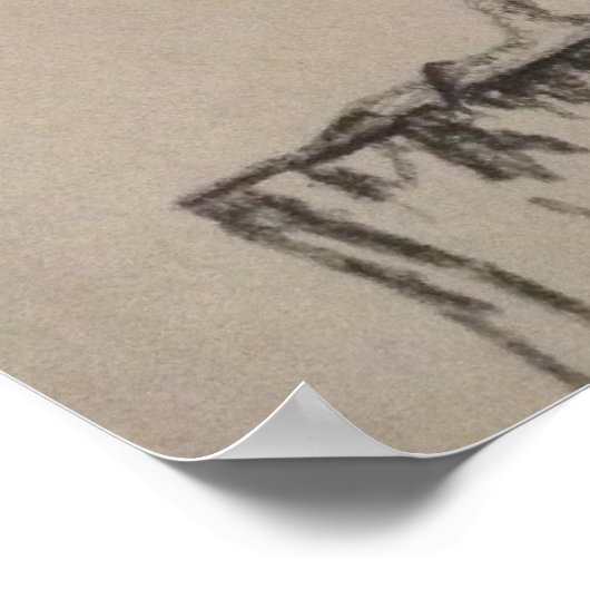 Stallhuhn Poster (Ecke)