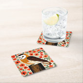 Stallhuhn Rechteckiger Pappuntersetzer (Vor Ort)