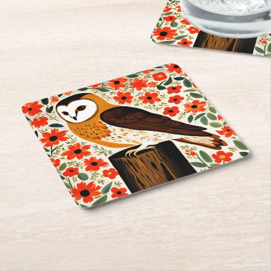 Stallhuhn Rechteckiger Pappuntersetzer (angewinkelt)