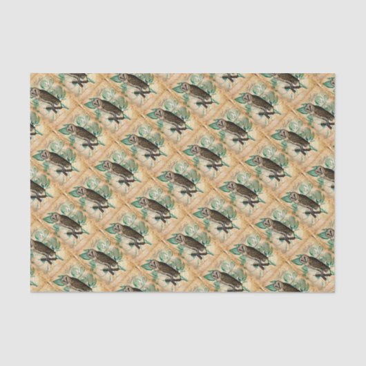 Stallhuhn Vintag Seidenpapier (Vorderseite)