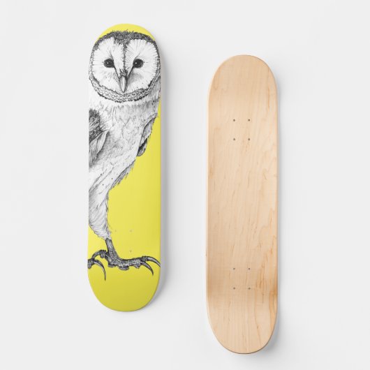 Stallhuhn - Zeichnend in schwarzem Pen-Skateboard Skateboard (Vorderseite)