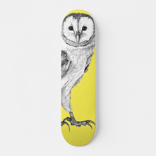 Stallhuhn - Zeichnend in schwarzem Pen-Skateboard Skateboard (Vorne)