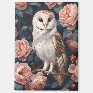 Stallhuhn zwischen rosa Rosen Magnet