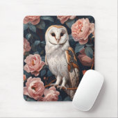 Stallhuhn zwischen rosa Rosen Mousepad (Mit Mouse)