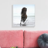 Stallion am Strand | Nordatlantik Leinwanddruck (Insitu (Wohnzimmer))