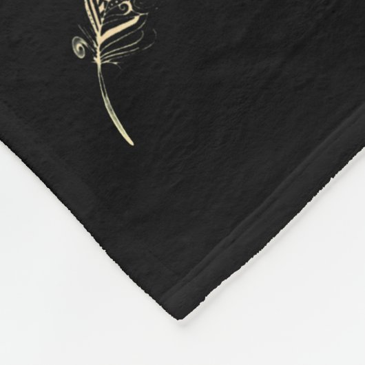 Stallion Centaur & Feathers Fleece Blanket (Ecke)