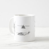 Stallion des MeerCH-53 Kaffeetasse (Vorderseite Links)