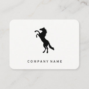 Stallion-grauer Hintergrund Visitenkarte