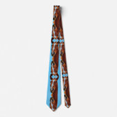 Stallion Horse-Druck Krawatte (Vorderseite)