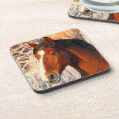 Stallion Horse Untersetzer (Linke Seite)